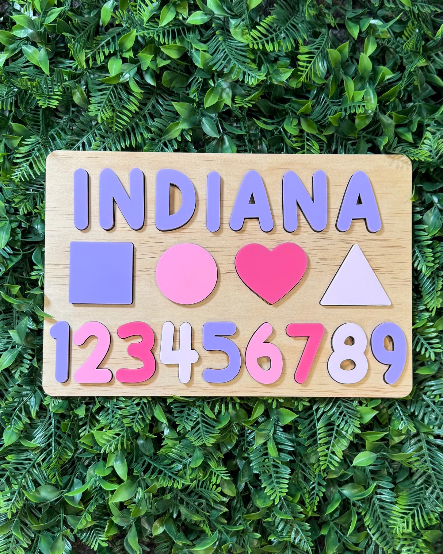 Name Puzzle – Numbers & Shapes