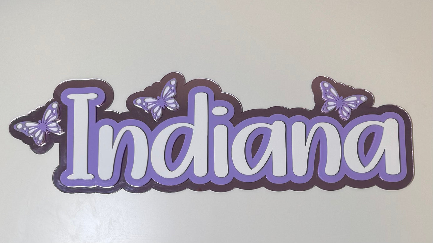 Triple Layer Name Plaque with Image