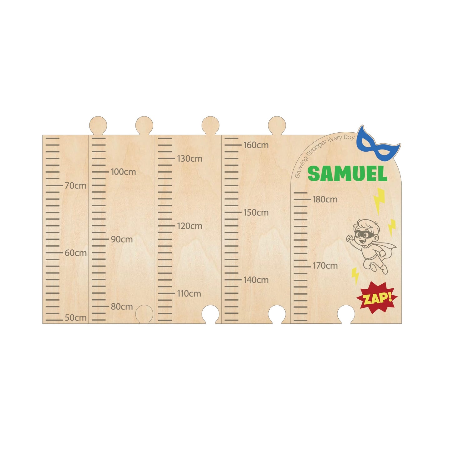 Superhero Height Chart