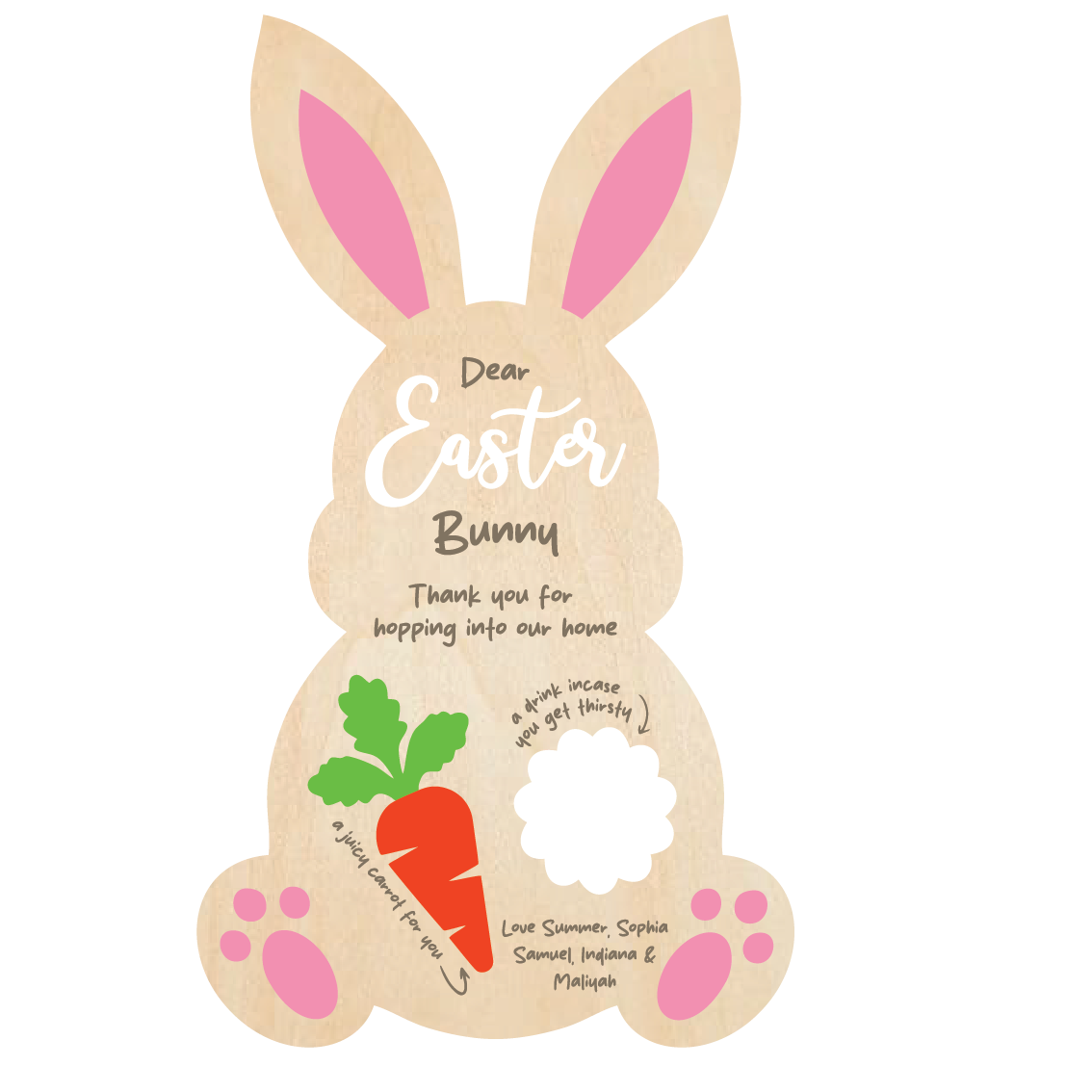 Easter Bunny Shaped Treat Tray