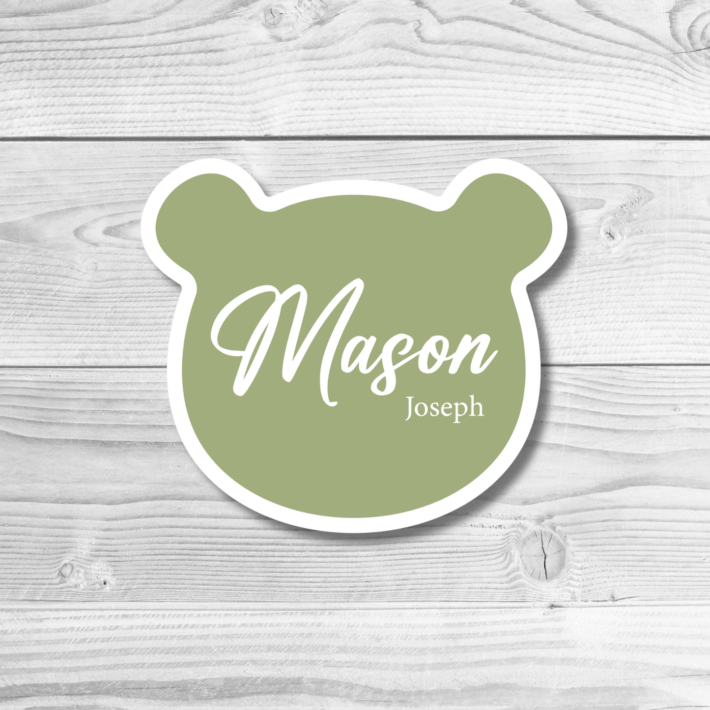 Teddy Bear Name Plaque