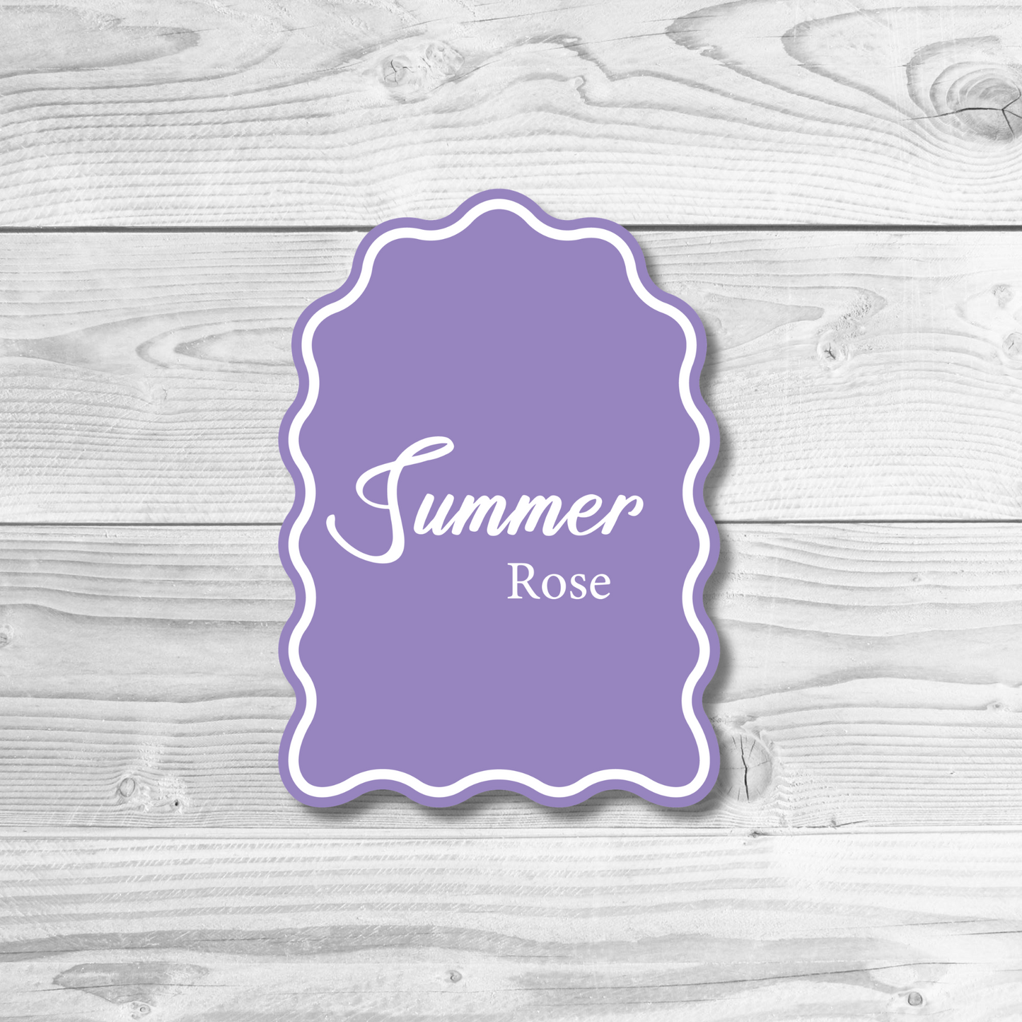 Wavy Arch Name Plaque