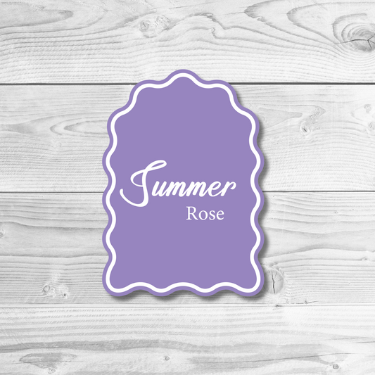 Wavy Arch Name Plaque