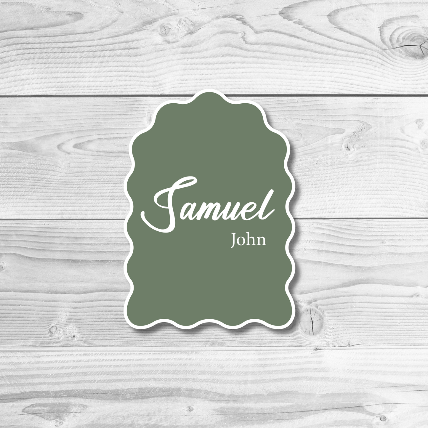 Wavy Arch Name Plaque