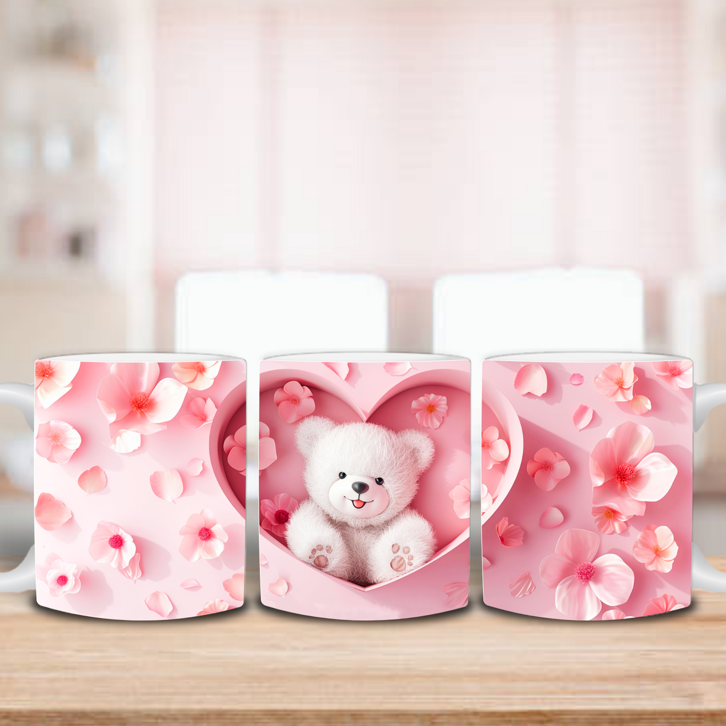 3D Love Bear 11 OZ Mug