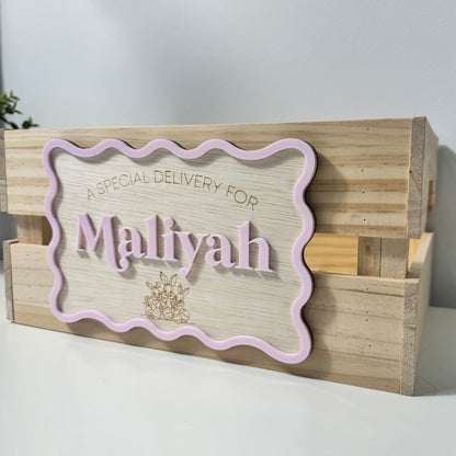 Easter Crate Plaque and Crate