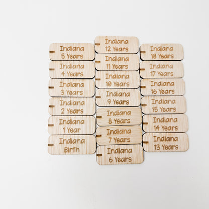 Height Chart Markers - Plywood