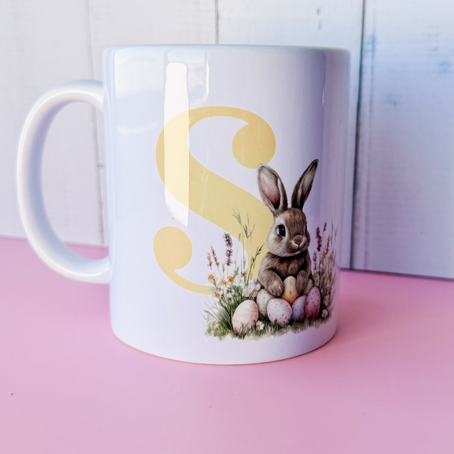 Easter Monogram Bunny Mug