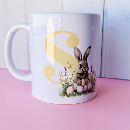 Easter Monogram Bunny Mug