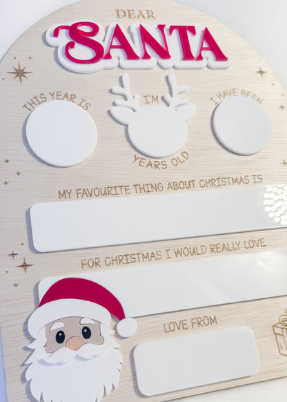 Arch Dear Santa Board