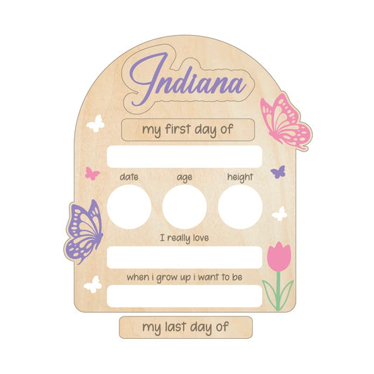 Butterfly Back To School Board