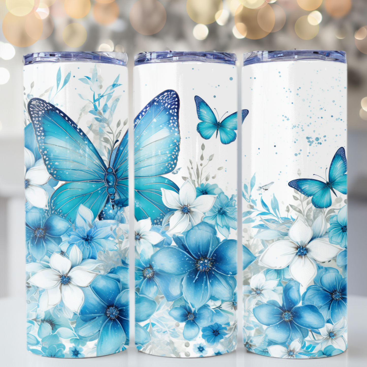 Blue Butterfly 20oz Tumbler