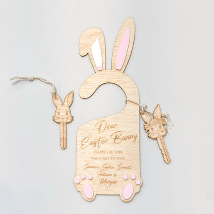 Easter Bunny Stop Here Door Sign