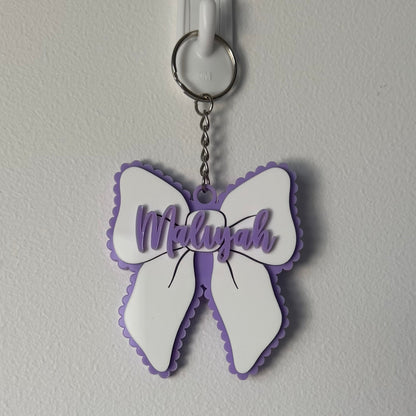 Scalloped Bow Bag Tag