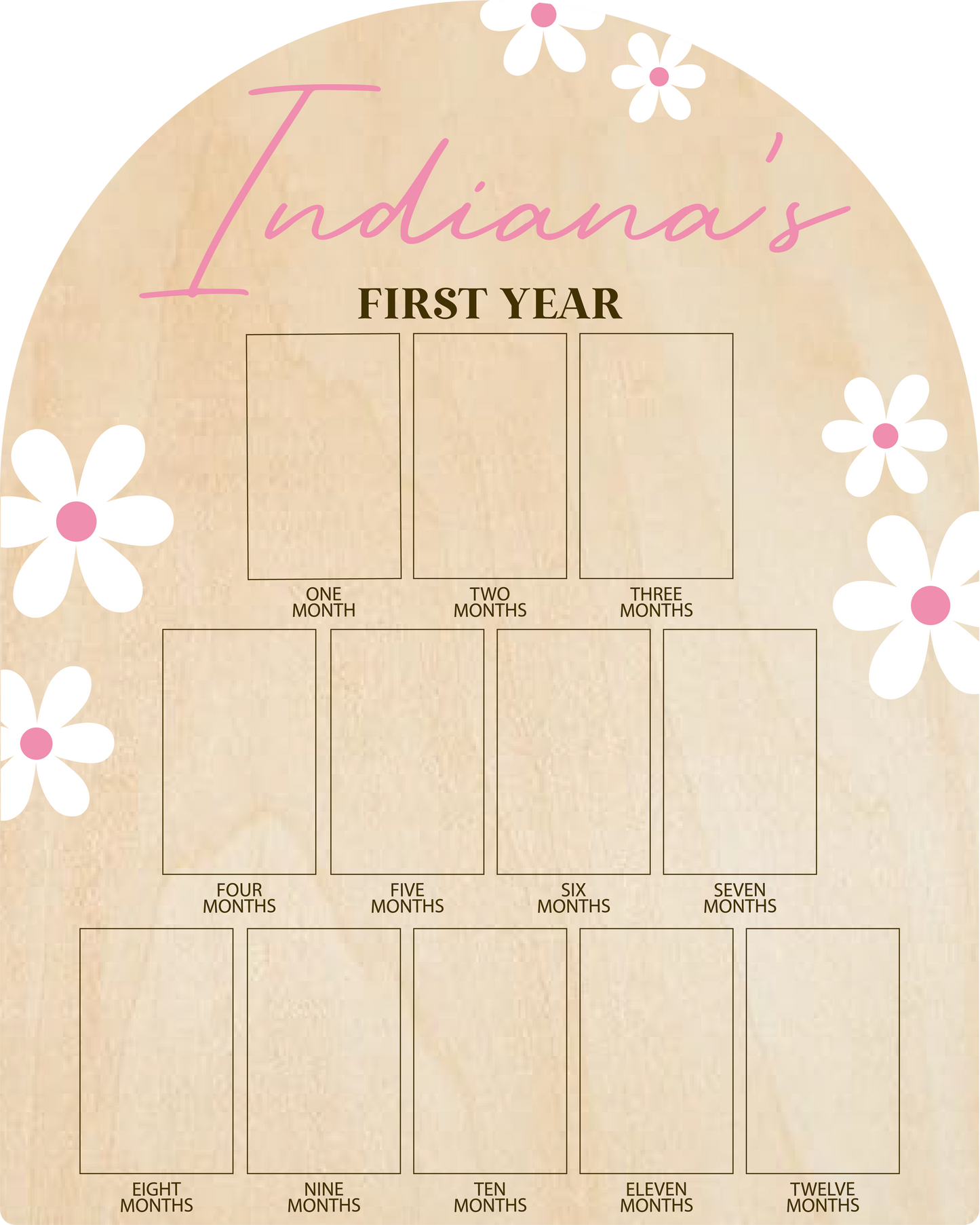 Daisy First Year Photo Board