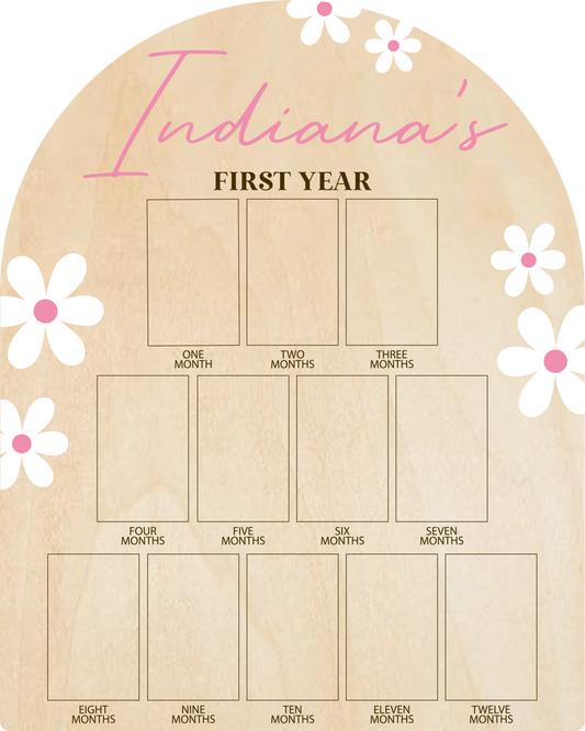 Daisy First Year Photo Board