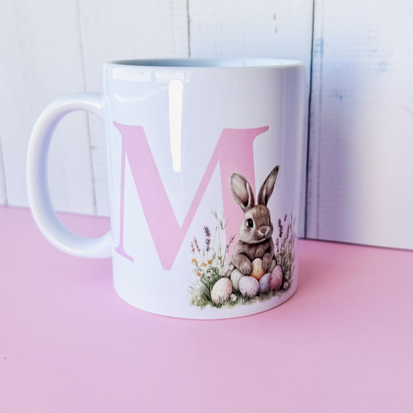 Easter Monogram Bunny Mug