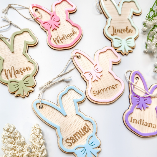Bunny Name Tags Large