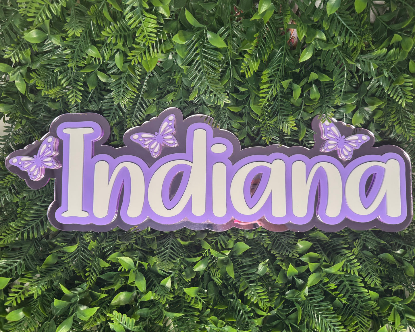 Butterfly Name Plaque