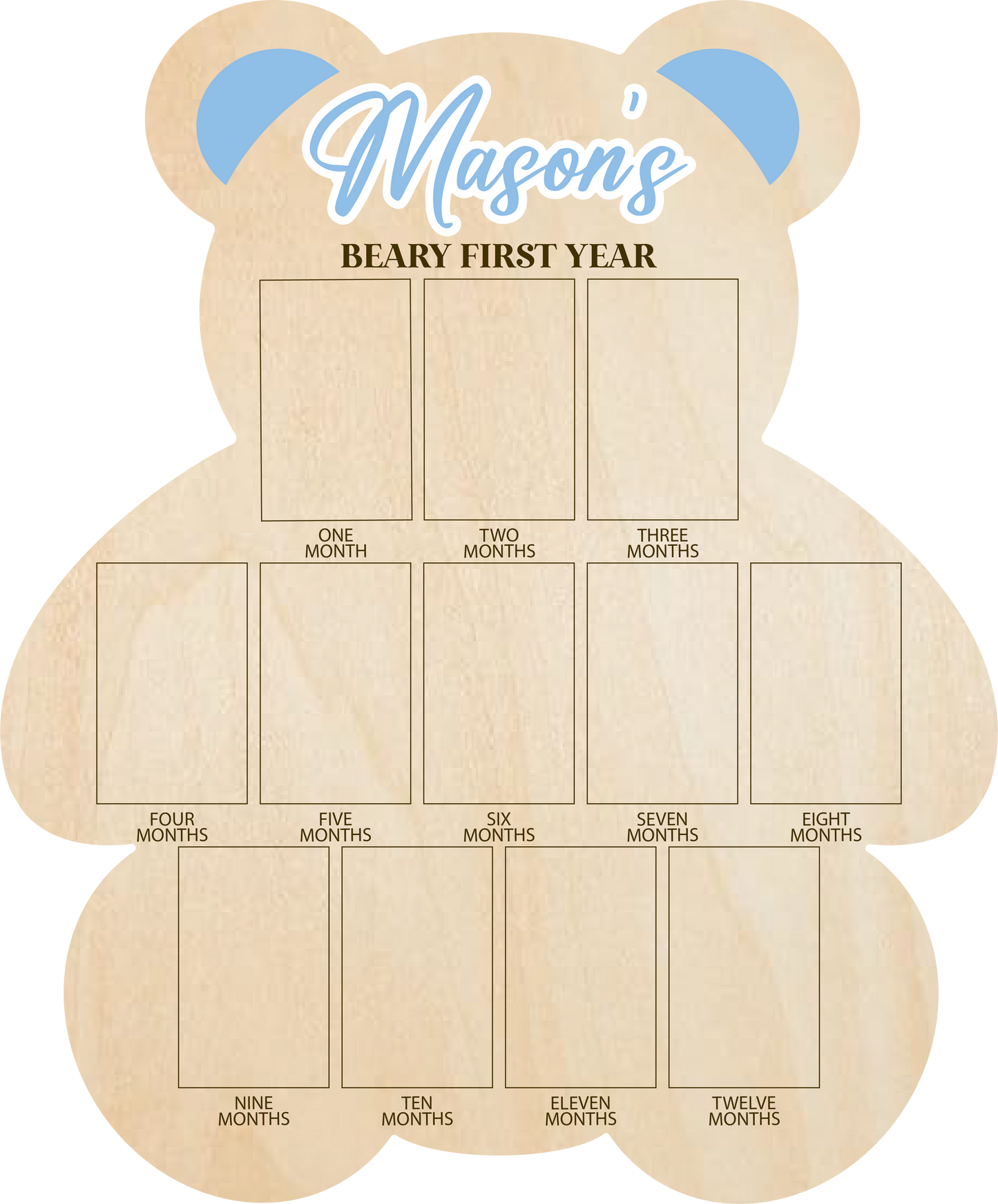 Beary First Year Photo Board