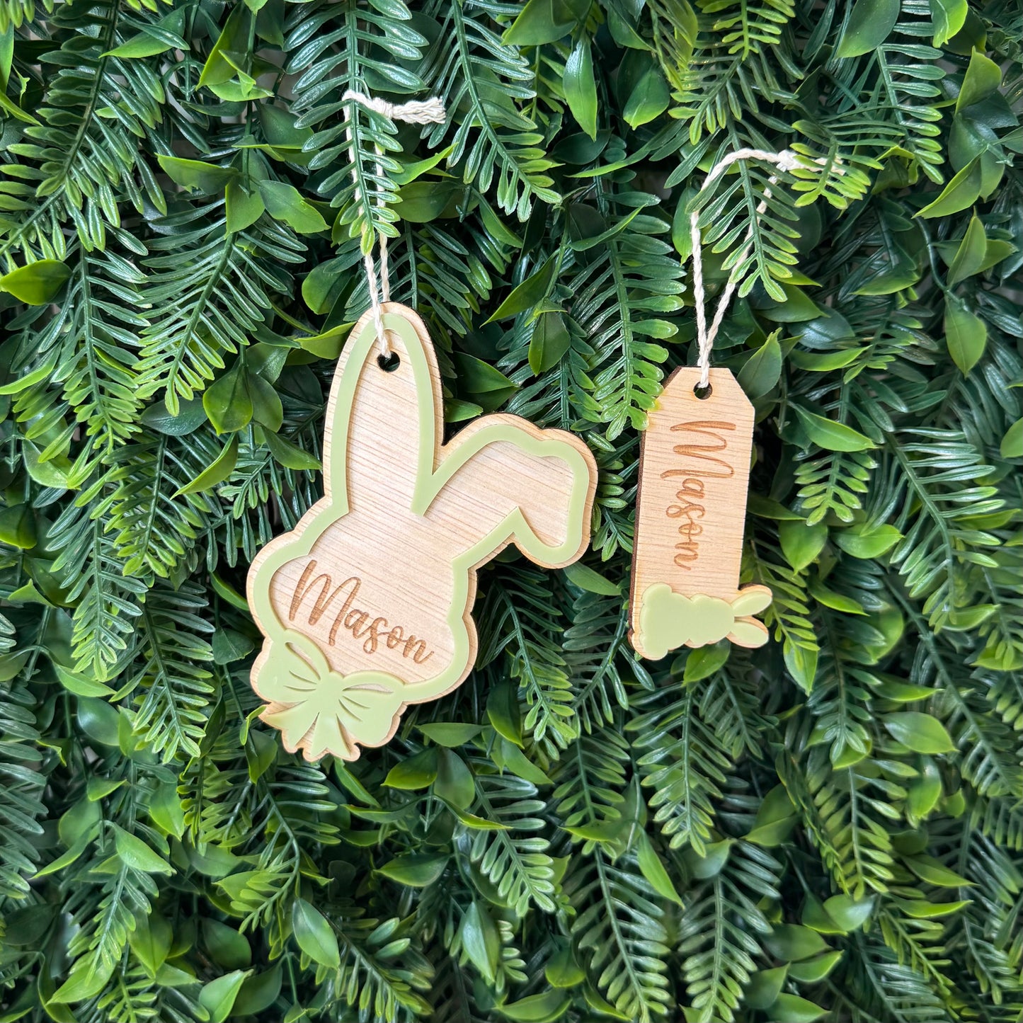 Bunny Name Tags Large