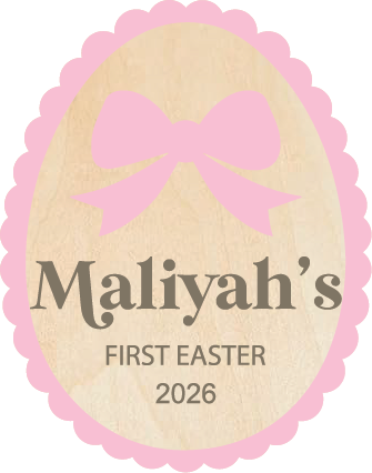 Scalloped Easter Egg With Bow
