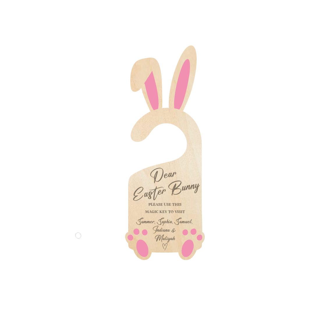 Easter Bunny Stop Here Door Sign