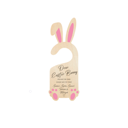 Easter Bunny Stop Here Door Sign