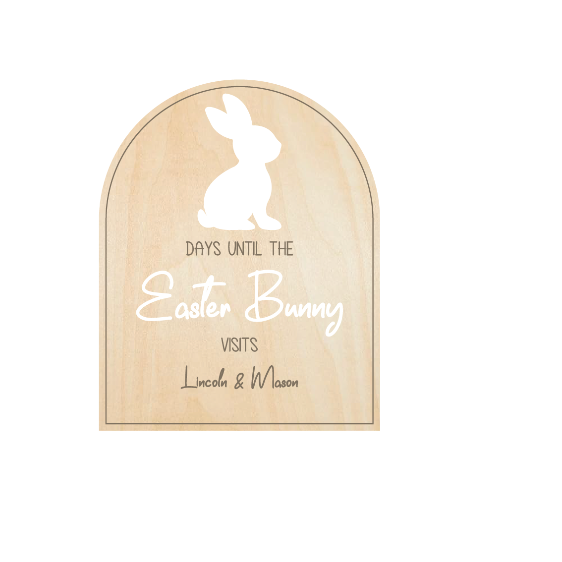 Days Until The Easter Bunny Arrives Arch
