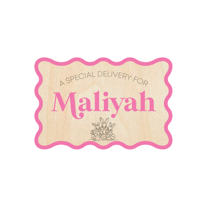 Wavy Rectangle Crate Plaque