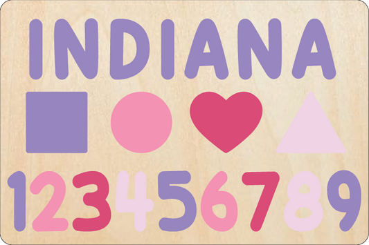 Name Puzzle – Numbers & Shapes