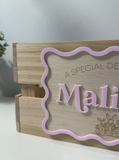 Easter Crate Plaque and Crate